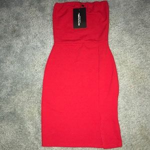 Pretty Little Thing red mini dress